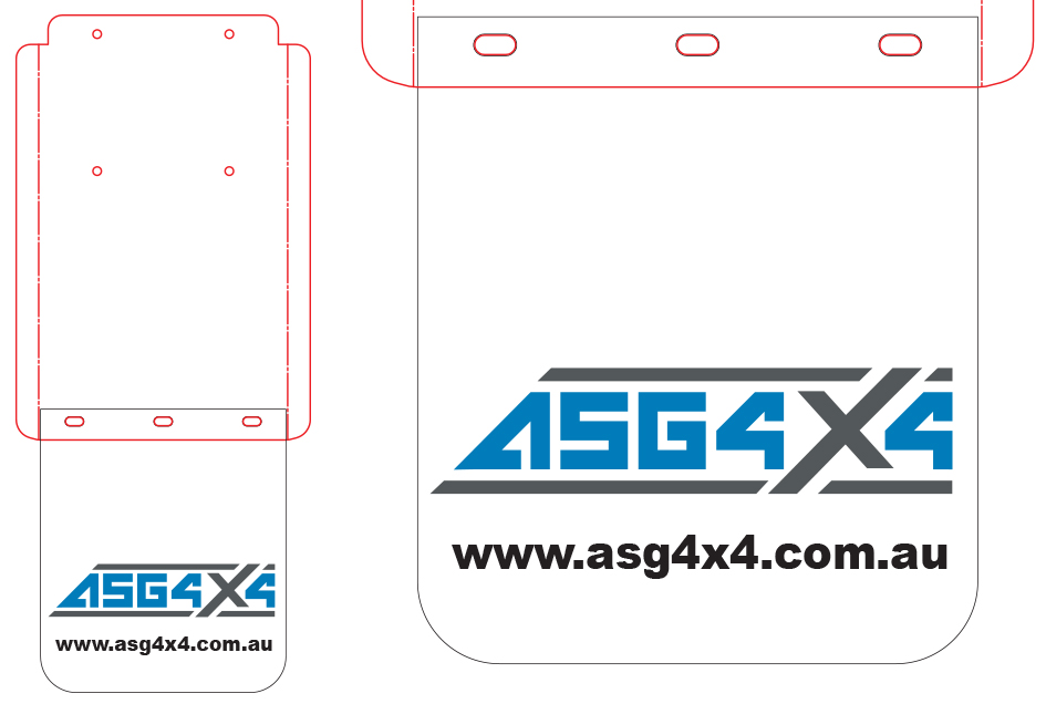 Custom Cut & Designed Mudflaps