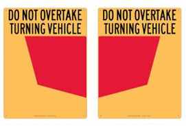 Image of our rear marker plates and decals